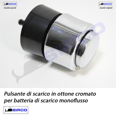 Pulsante CROMATO pneumatico universale per ca VARIANTI EOS Batterie Sirco  sas Arredo Bagno Biella Piemonte