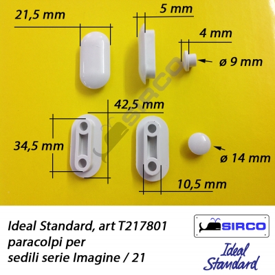 21 T217801 paracolpi ORIGINALI VARIANTI Ideal Standard Paracolpi Sirco sas  Arredo Bagno Biella Piemonte