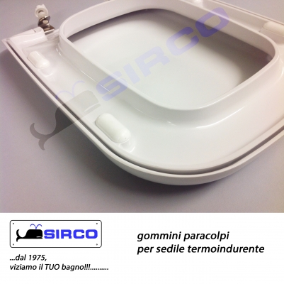 PARACOLPI PER SEDILE WC TERMOINDURENTE 45 MM ALTO 16 MM