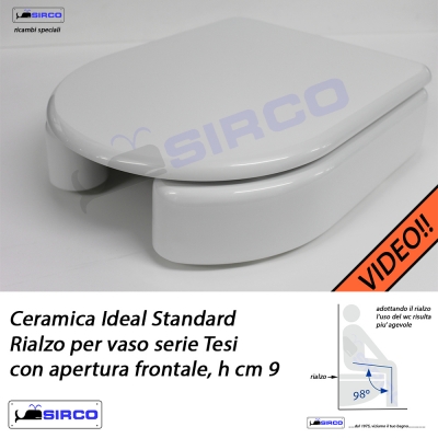 TESI Rialzo con coperchio VARIANTI Ideal Standard Tesi rialzi Sirco sas  Arredo Bagno Biella Piemonte