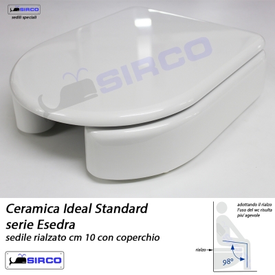 ESEDRA Rialzo con coperchio VARIANTI Ideal Standard Rialzi Sirco sas Arredo  Bagno Biella Piemonte