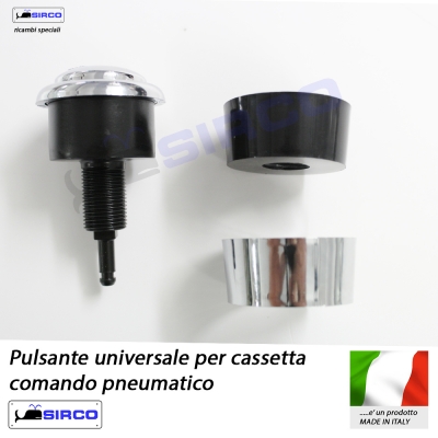 Pulsante CROMATO pneumatico universale per ca VARIANTI EOS Batterie Sirco  sas Arredo Bagno Biella Piemonte