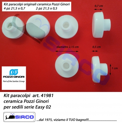 EASY.02 art. 51981 Paracolpi ORIGINALI VARIANTI Pozzi Ginori paracolpi  Sirco sas Arredo Bagno Biella Piemonte