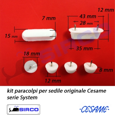 EASY.02 art. 51981 Paracolpi ORIGINALI VARIANTI Pozzi Ginori paracolpi  Sirco sas Arredo Bagno Biella Piemonte